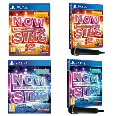 PS4 Karaoke Game Now That's What I Call Sing / 2 PS4 Choose One or Bundle Up