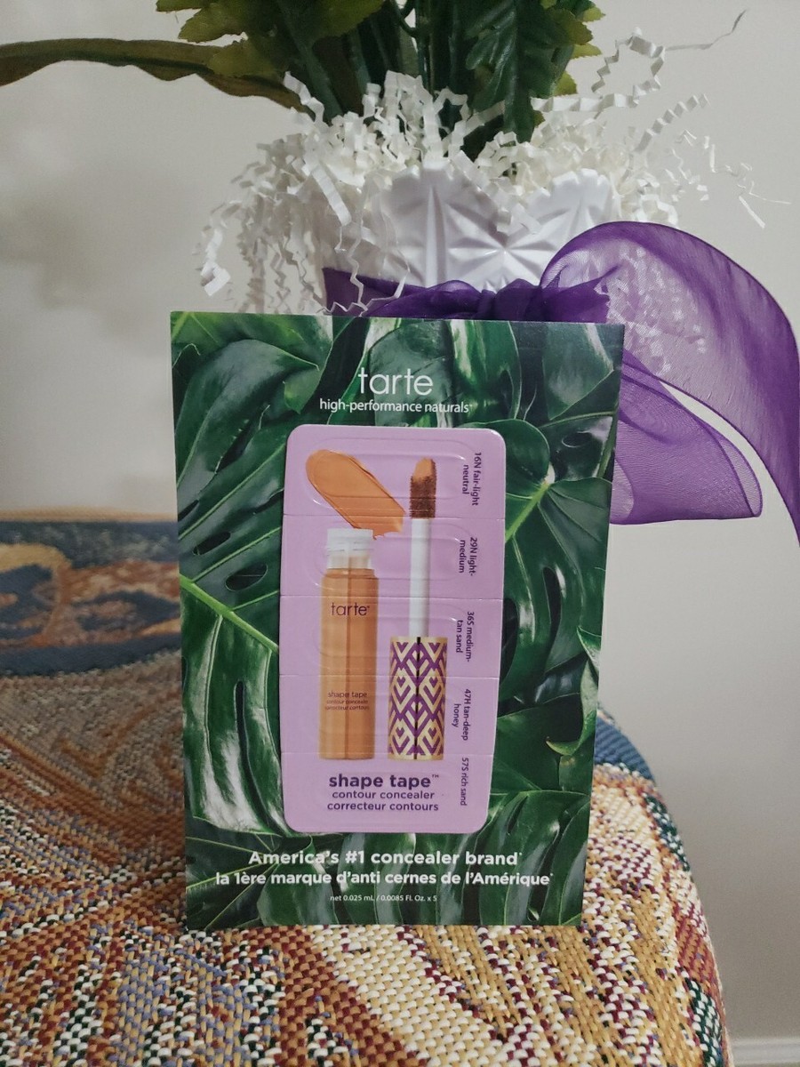 TARTE SHAPE TAPE CONTOUR CONCEALER 5 shades card sample