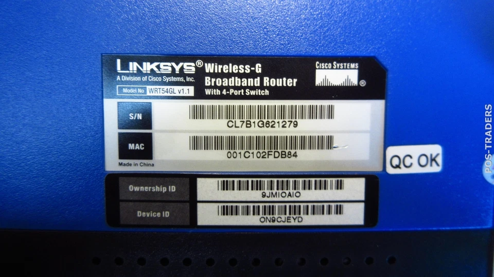 Linksys WRT54GL v1.1 Wireless-G 2.4GHz 54 Mbps Broadband WIFI Router EXCL PSU - Bild 4 von 4
