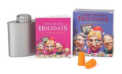 Home For The Holidays: A Survival Kit mini Flask, Earplugs, Excuse Cards