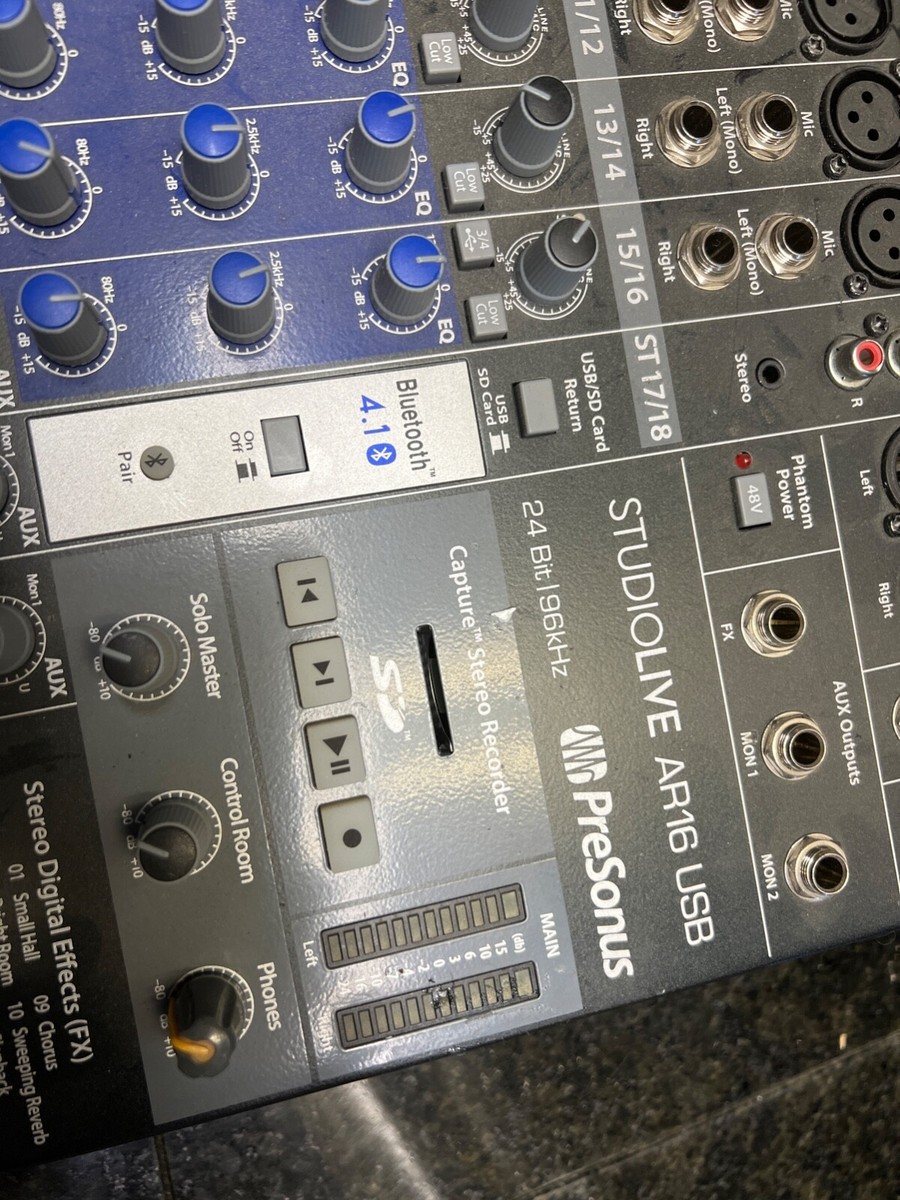 Presonus Analog Mixer Studiolive Ar16 Usb -PARTS & REPAIR-NO POWER