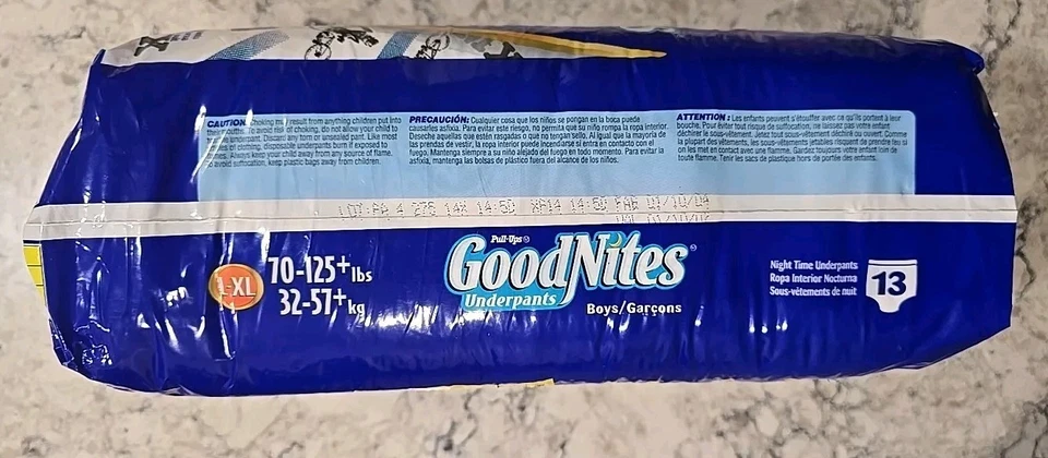 Calzoncillos vintage L-XL Jumbo Goodnites Pull-Ups 2004-2007 niños 13 unidades BMX Foto 2 de 4