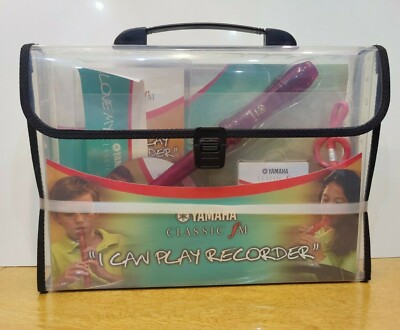 Original Yahama Classic FM Red Recorder - ''I Can Play Recorder'' Kit - Brandneu