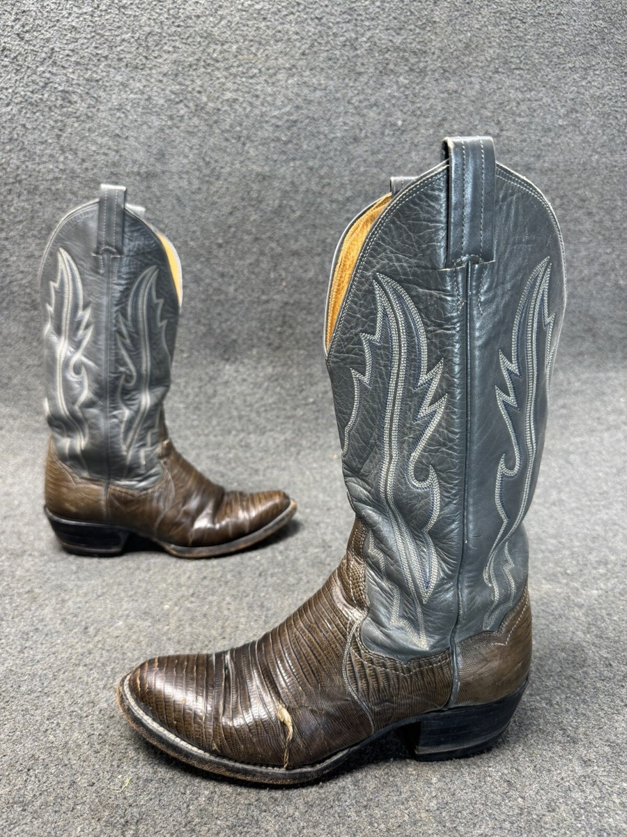 Vintage Panhandle Slim Exotic Snakeskin Leather Western Cowboy Boots Vintage Ladies PANHANDLE SLIM Western Cowgirl Boots Brown  main image 4