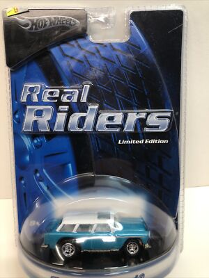 2005 Hot Wheels Real Riders Limited Edition CHEVY NOMAD Teal/White Real Riders C
