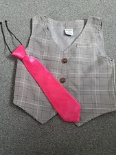 Kamizelka chłopięca i krawat, wiek 2-3 lata