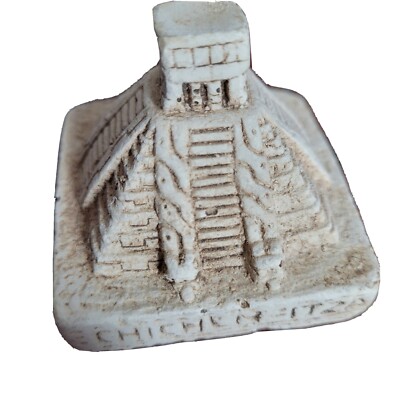 Hand-Carved 3'' Chichen Itza Statue from Mexico