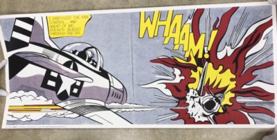 Whaam! 1963 by Roy Lichtenstein Screen Print Tate London Brand New