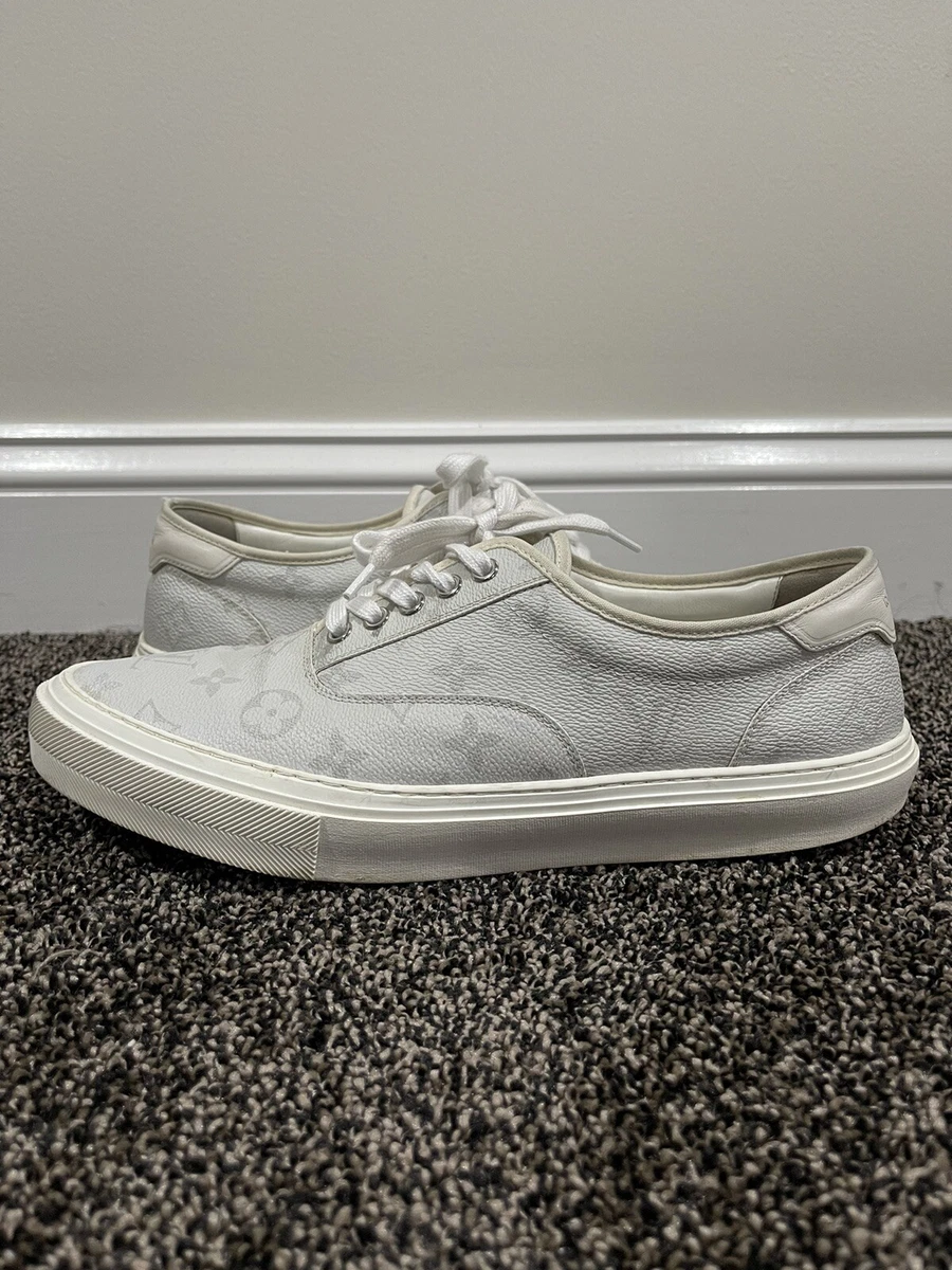 LOUIS VUITTON Monogram Trocadero Sneakers 5 White 348016