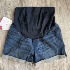 Isabel by Ingrid Isabel Maternity Crossover Panel Midi Shorts Size 4/27