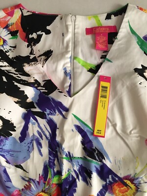 NEW Catherine Malandrino Women's Floral Semi-Formal Conservative Sheath  Dress 6 | eBay