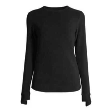 ClimateRight by Cuddl Duds Stretch Fleece Women's L/S Crew Neck Base Layer Top