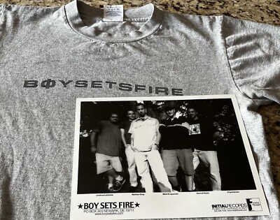 BoySetsFire small shirt S Boy Sets Fire Protest is Patriotism + 8 x 10 glossy