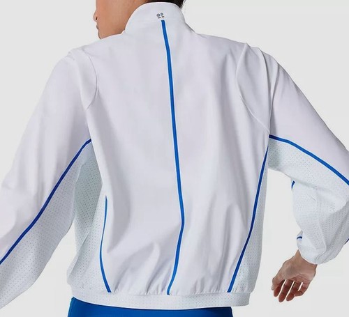 $138 Sweaty Betty Women's White Zero Gravity Run Half Zip Jacket Coat Size L - Picture 3 of 4