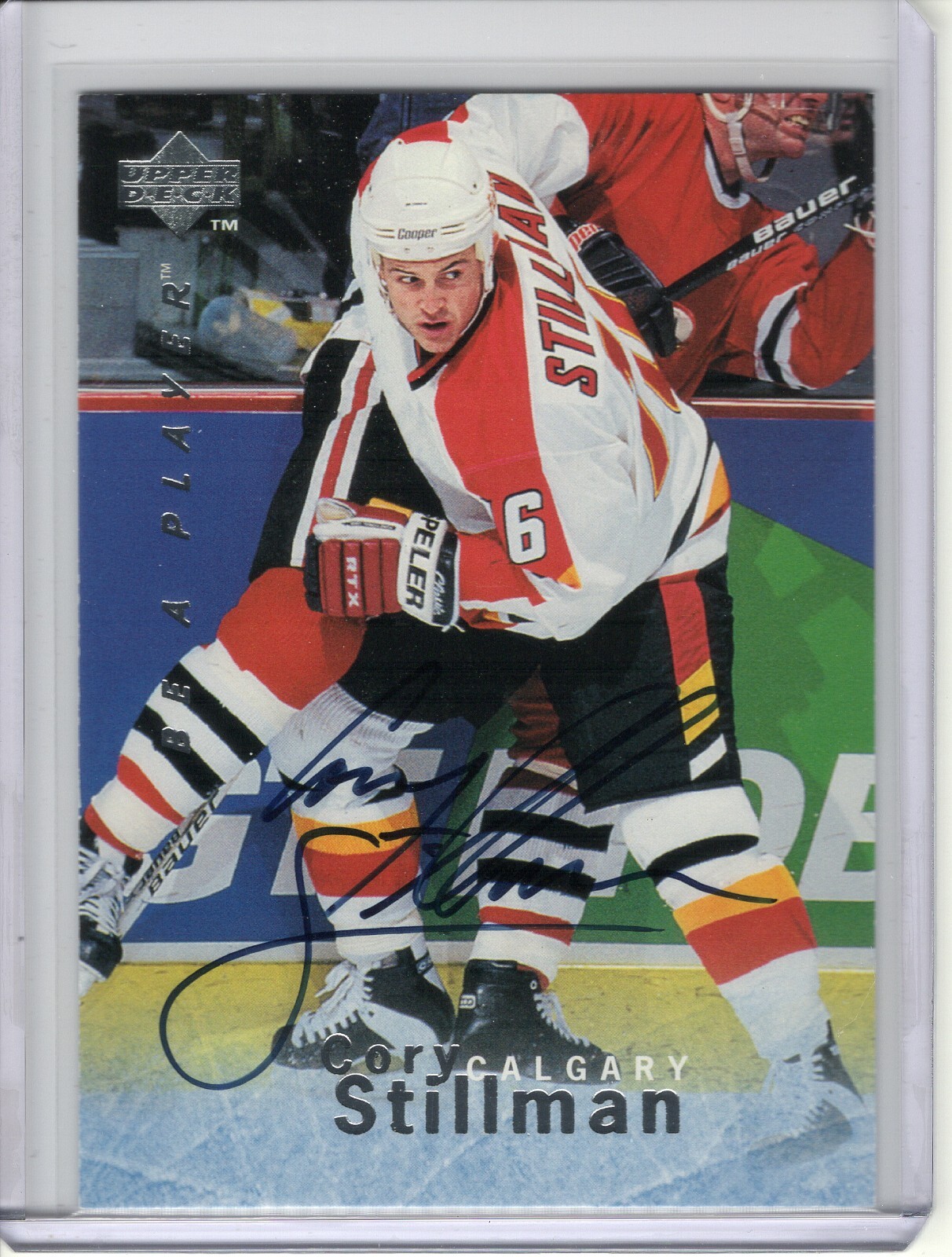 1995-96 UPPER DECK BE A PLAYER CORY STILLMAN AUTO #S132