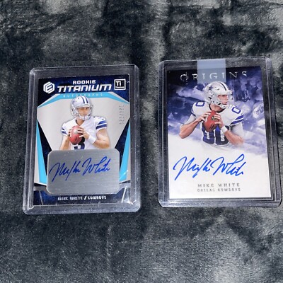 2018 origins mike white 2-card auto /125 2-card