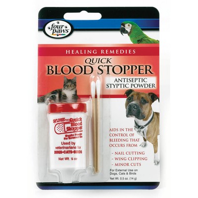 Four Paws Quick Blood Stop Powder Antiseptic Styptic for Pets- 0.5oz Each 2 Pack
