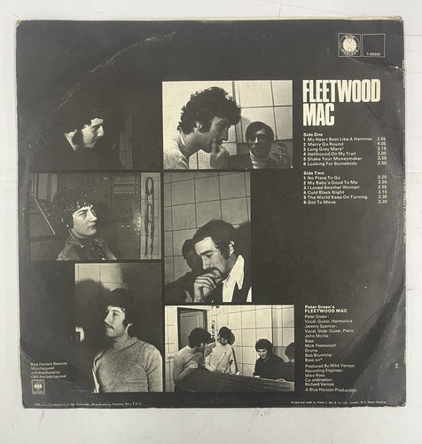12" LP EX Peter Green's Fleetwood Mac 1968 Blue Horizon Mono UK Import Used - Picture 2 of 7
