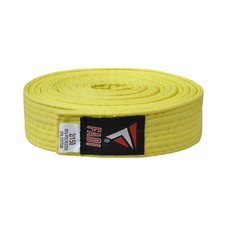 FADI Sports Yellow Karate Belt Martial Arts Taekwondo Judo Hapkido BJJ All Sizes