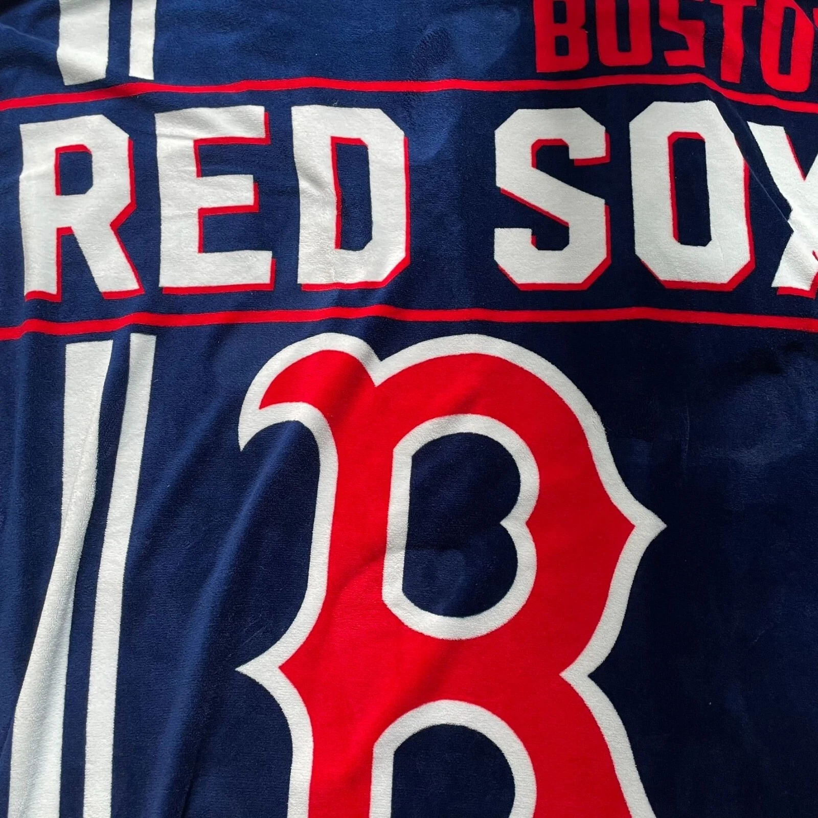Boston Red Sox Fleece Throw Blanket Red White Blue u