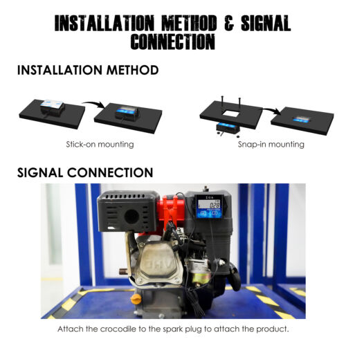 Backlight Hour Meter,Digital Tachometer, Maintenance Reminder for Motorcycle - Picture 6 of 9