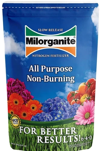 Milorganite 5 Lb All-Purpose Slow-Release Nitrogen Fertilizer 6-4-0 - Pack of 1