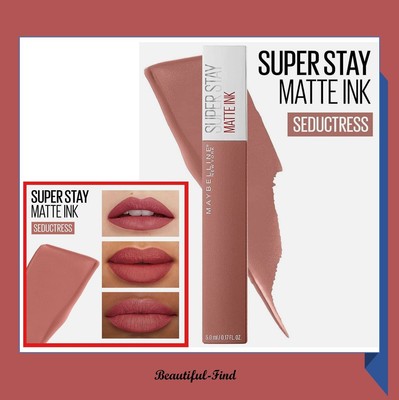 Maybelline Super Stay Matte Ink Un-nude Liquid Lipstick, Seductress, 0.17 OZ.New
