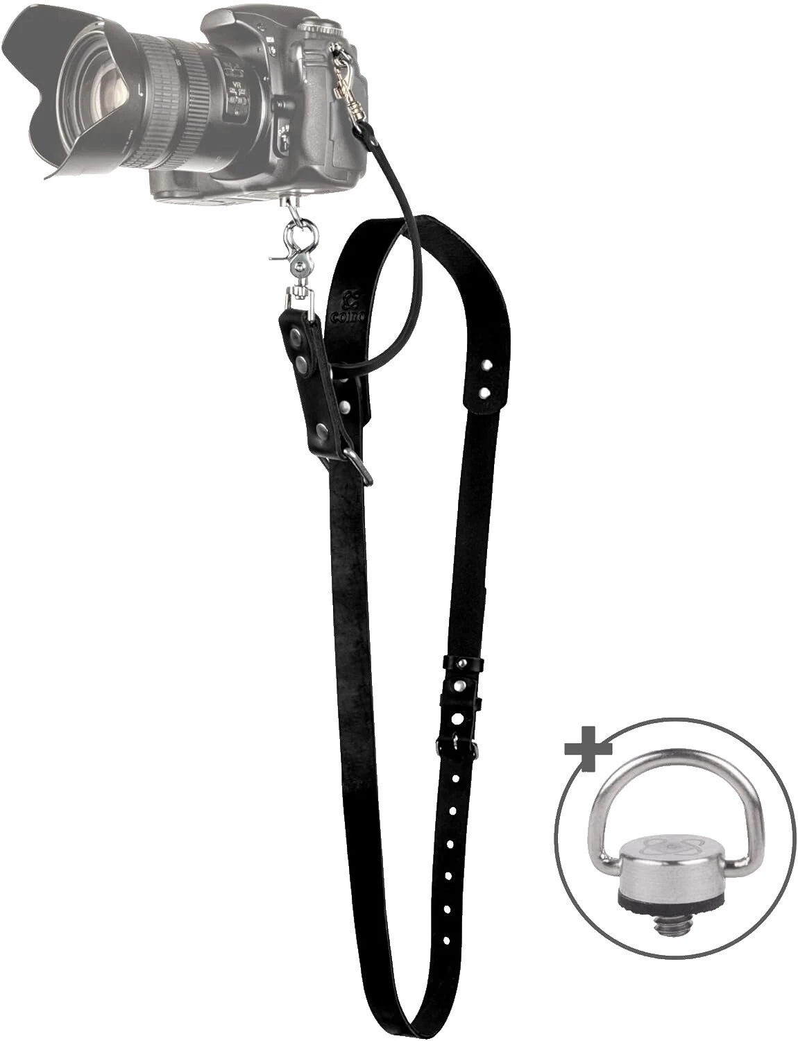 Cámara de cuero Arneses Grips