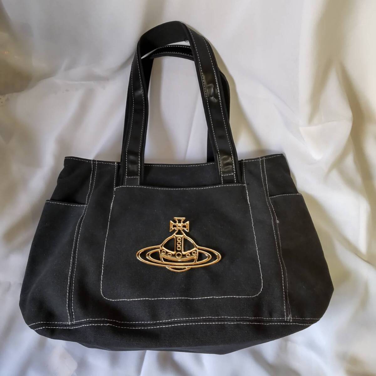 Vivienne Westwood Orb Logo Tote Bag Shoulder Bag Storage | eBay Vivienne Westwood Orb Logo Tote Bag Shoulder Bag Storage | eBay