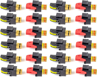 Speaker Snap Keystone Binding Posts 25 Pairs / 50 Pieces -Black