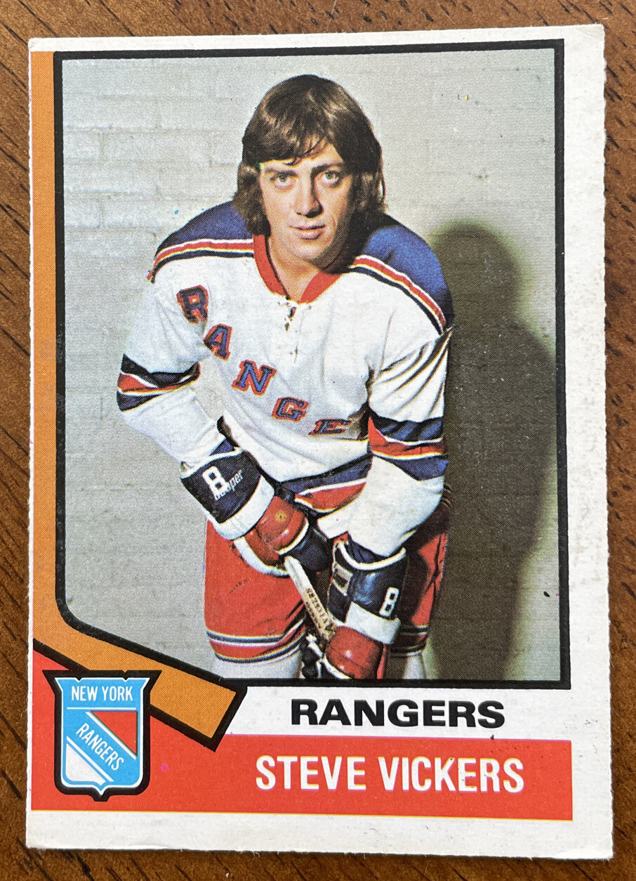 1974-75 O-Pee-Chee Hockey - #29 Steve Vickers - New York Rangers