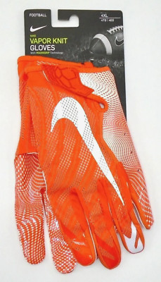 Nike Vapor Knit 3.0 Football Gloves Men's 4XL Team Orange/White