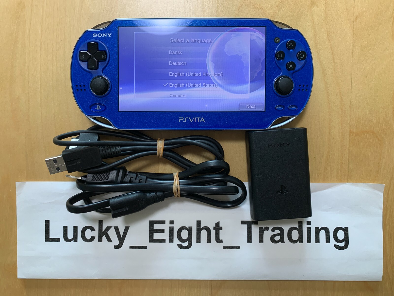 PS Vita Saphirblau PCH 1000 ZA04 Konsolen Ladegerät PSV Fett [CC 