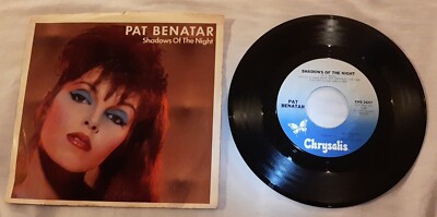 Pat Benatar 45 Shadows of the Night / The Victim 1982 Chrysalis ex w pic sleeve