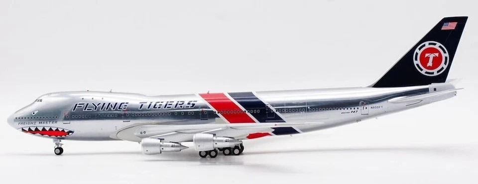 Modelo 1/200 de metal fundido Inflight IF741FTSM-P Flying Tigers Boeing 747-100F N800FT - Imagem 4 de 4
