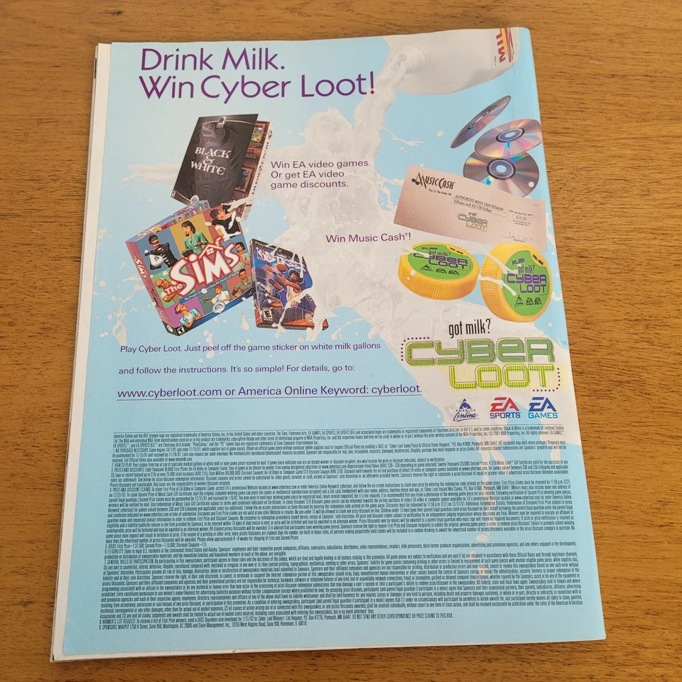 Nov 2001 Shaquille O' Neal Shaq Sports Illustrated si para niños hoja musgo sin cortar Foto 3 de 4