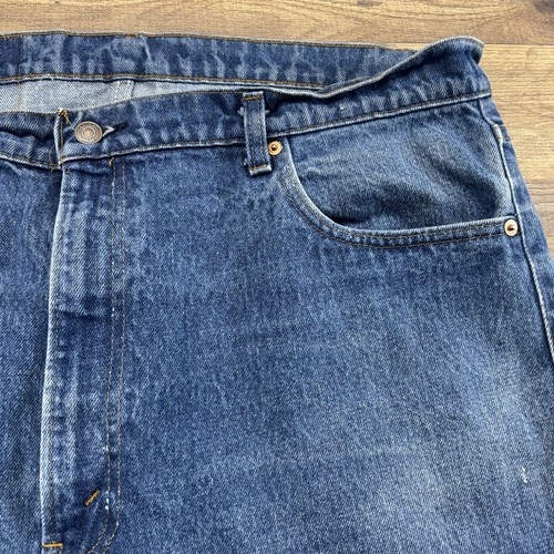 Vintage Levis 505-0217 Mens Jeans Indigo Denim Red Tab 42x30 USA Made EUC 80s - Picture 5 of 16