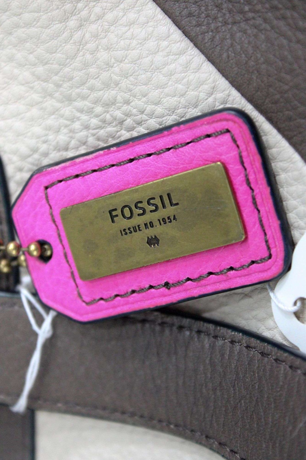 Fossil Leather Patchwork Tote Bag Multicolor Larg… - image 7