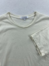 Gustin T-Shirt Mens M Yellow Crewneck Cotton Made In USA California Preppy