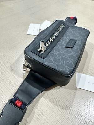 GUCCI ソフト GG スプリーム ベルトバッグ ブラック Gucci GG Supreme Soft Belt Bag | eBay