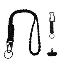 Paracord Lanyard Necklace Keychain Lanyard Set Hanger Stroller Hook for Key W...