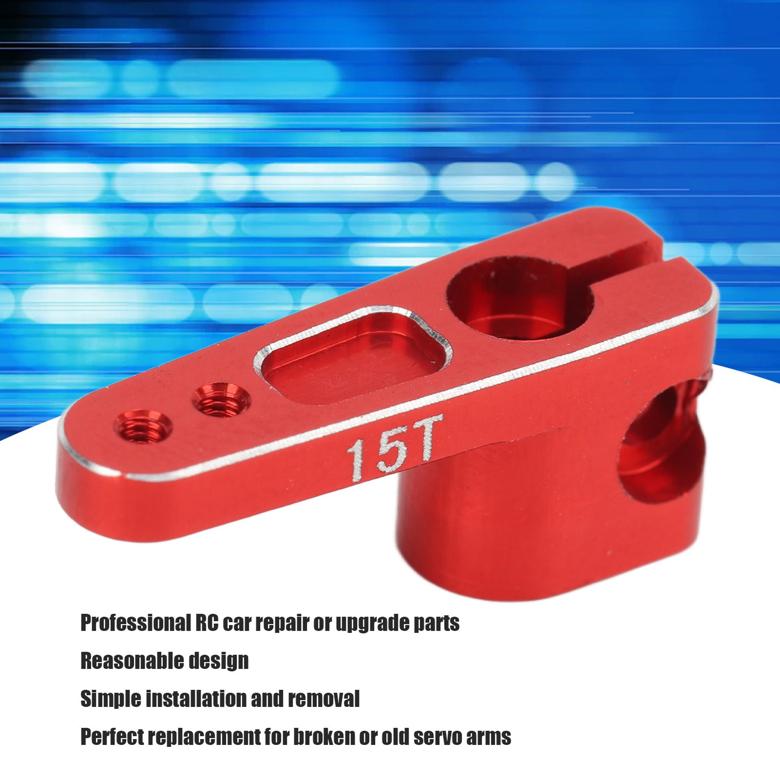 Metal Servo Arm Aluminum Alloy 15T Stable RC Steering Servo Horn For AXIAL SCX24