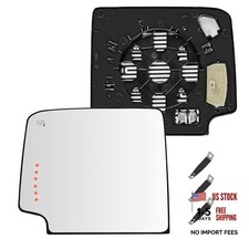 Driver Side Heated Mirror Glass Replacement for 2014 Upper-Left Driver Side
