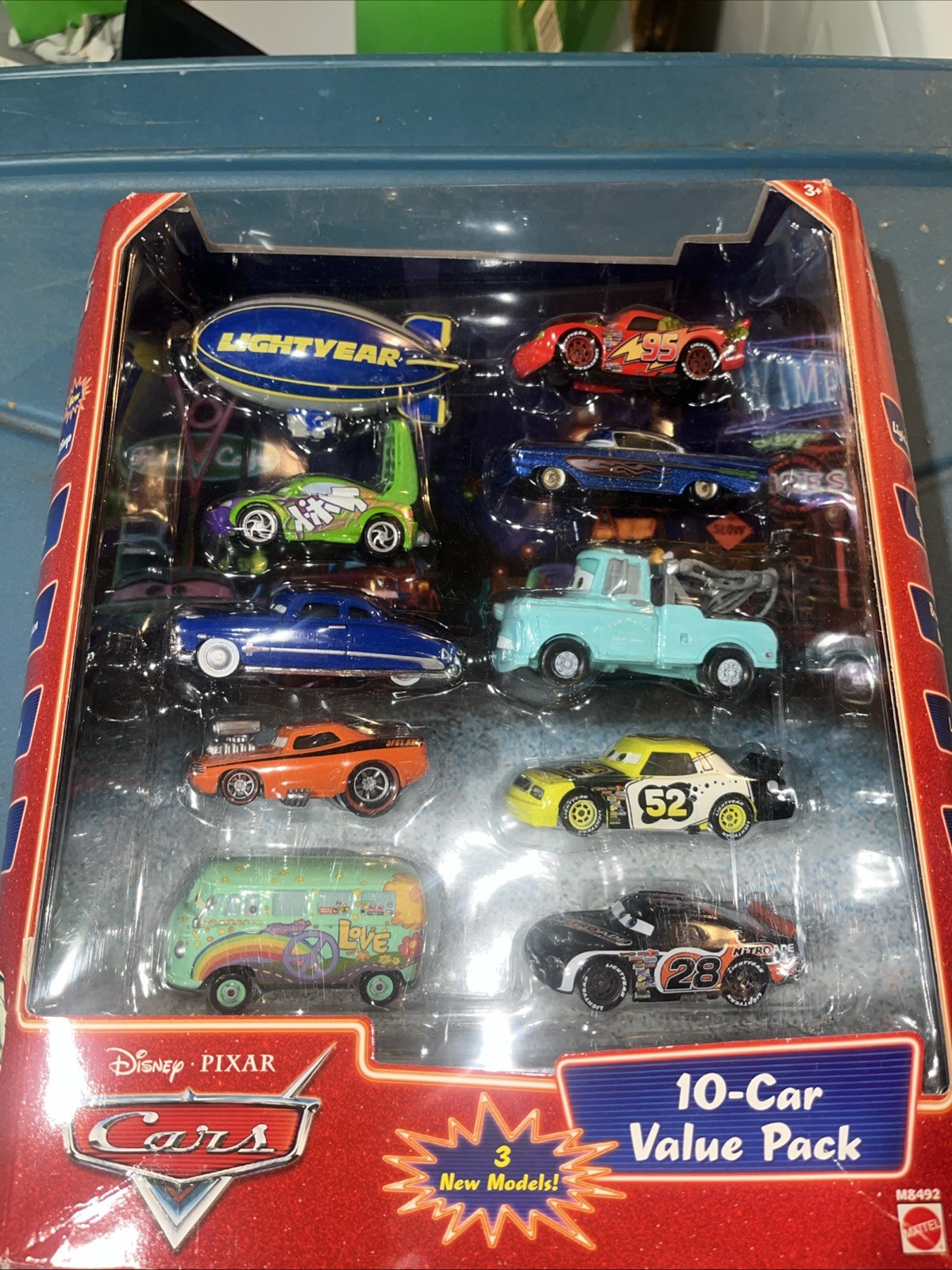 RARE DISNEY PIXAR CARS 10-CAR VALUE PACK MATTEL M8492 Extremely Rare Set!