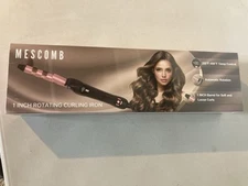 Rotating Curling Iron 1 Inch - Automatic Hair Curler Dual Voltage for All Hai...
