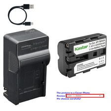 Kastar Battery AC  USB-C Charger for Sony Alpha A200 A300 A350 A500 A550