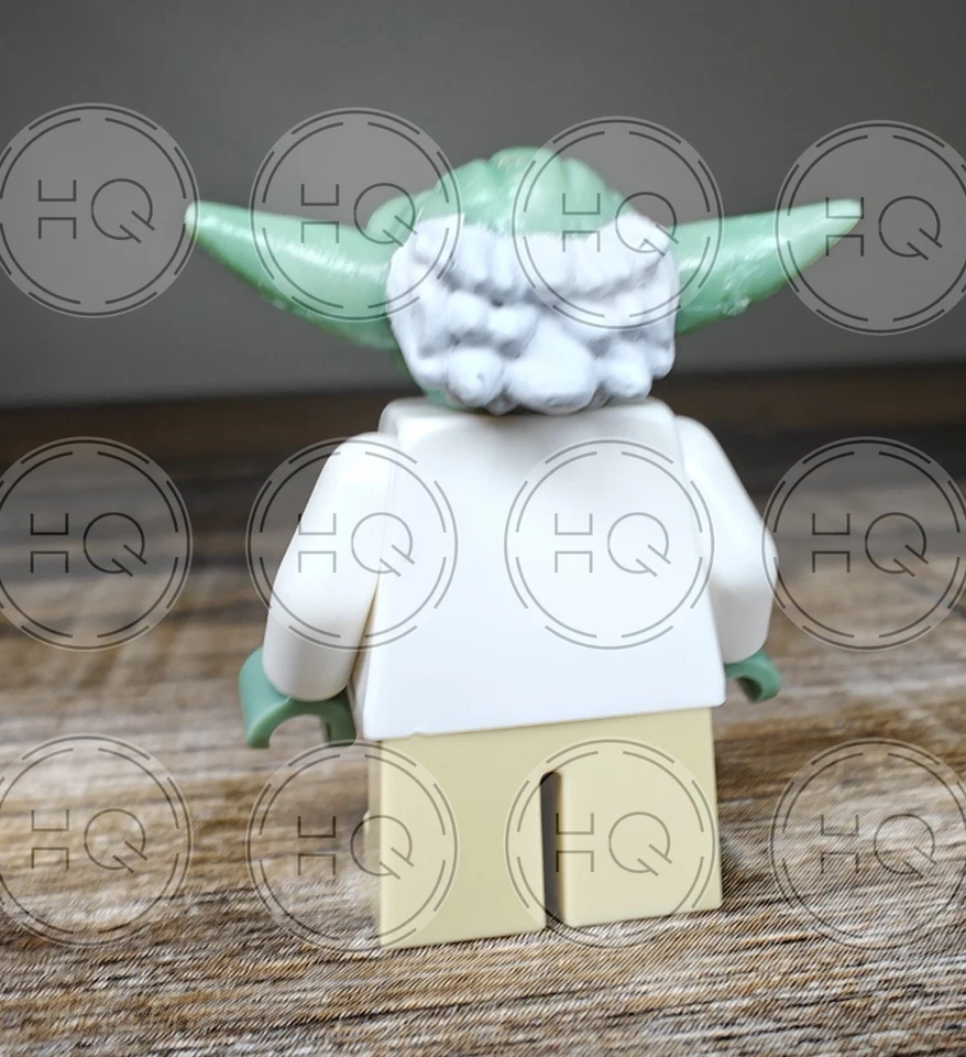 **NEW** 100% LEGO Yoda NY I Love w/ Gray Hair New York Custom Printed Minifigure - Image 3 of 4