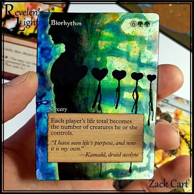Biorhythm - Hand Painted MTG Alter - Magic - Revelen's Light Alters