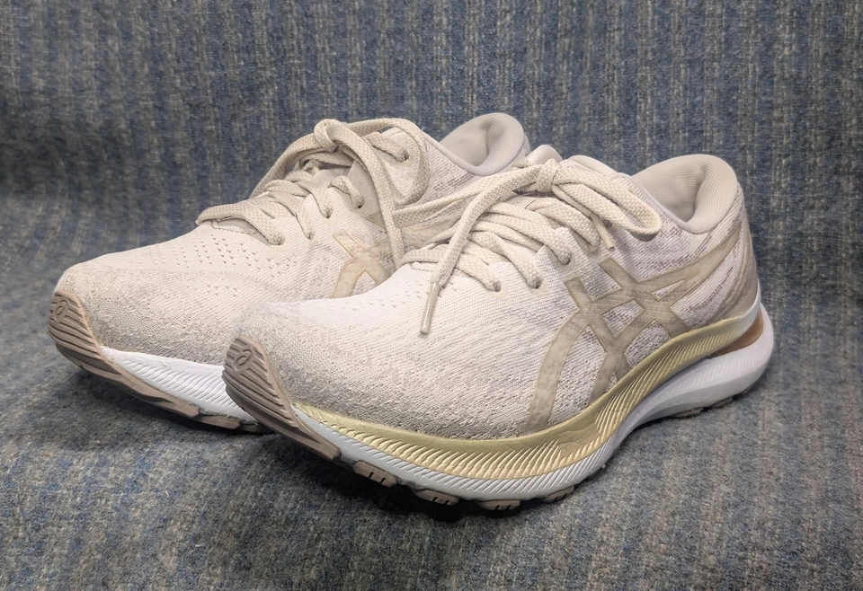 Zapatos para correr Asics Gel-Kayano 29 para mujer talla 8 beige crema estabilidad 1012B272 Foto 2 de 4