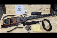 Donner HUSH X Electric Guitar With Gig Bag Headphones Strap Tuner H-S Pickups